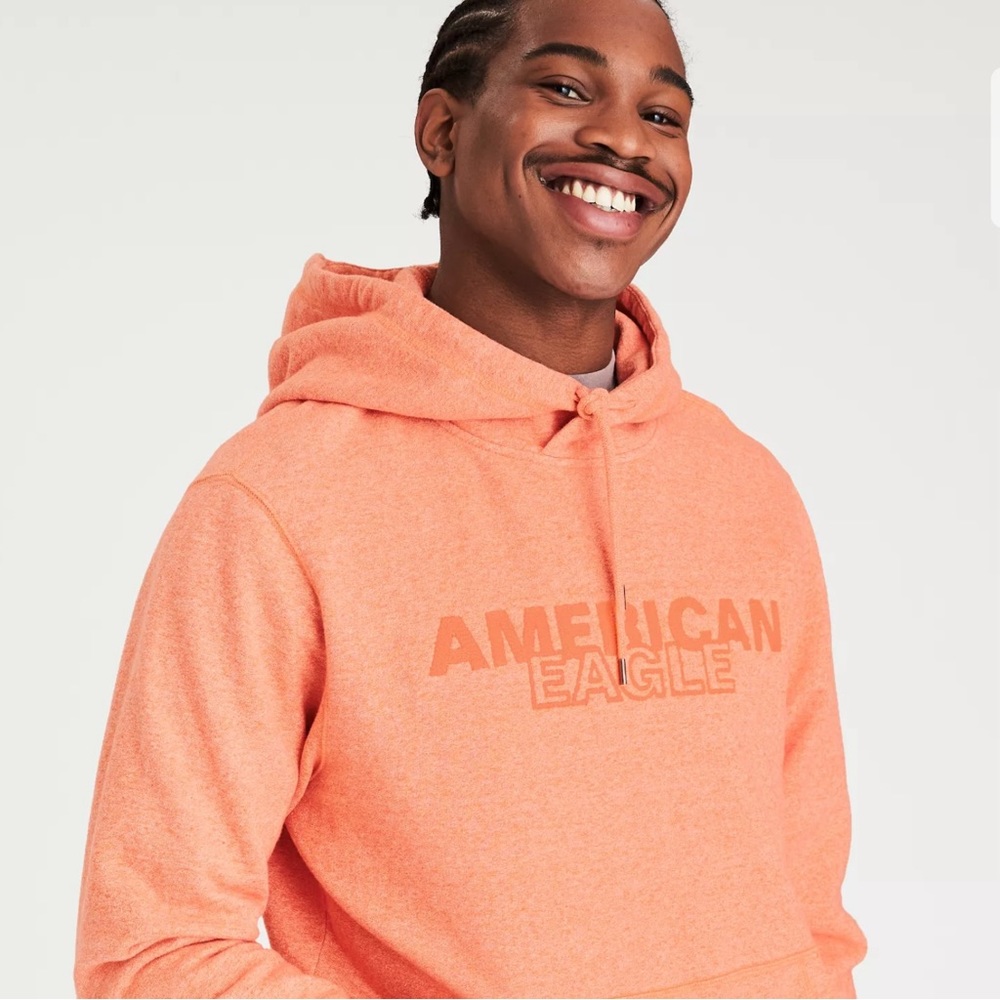 AMERICAN EAGLE Unisex Sweatshirt in Bright Orange.  Size XXL